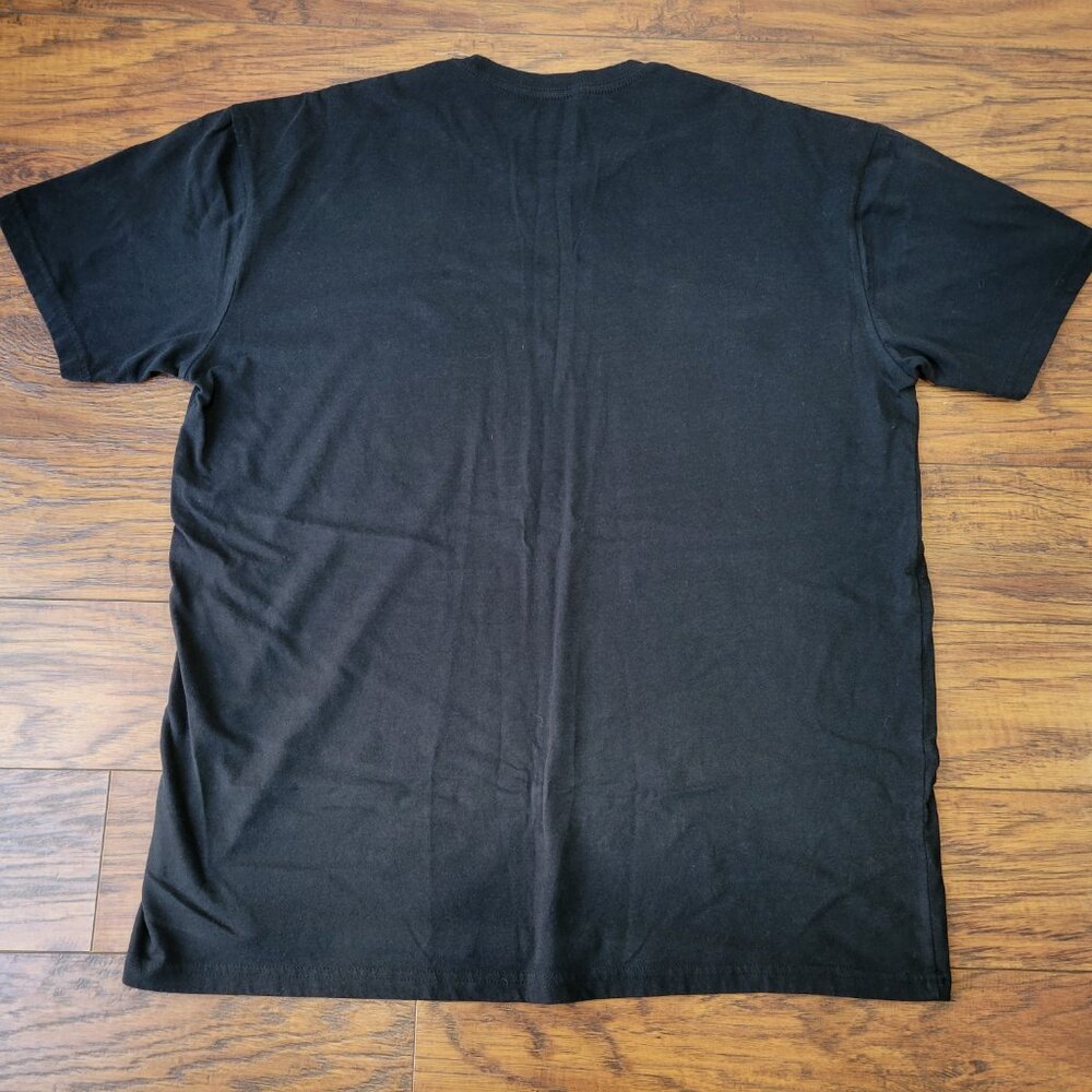 TRUE CLASSIC Bundle of 2 Plain Black Crew Neck Short Sleeve T-Shirts sz XL EUC - Picture 4 of 4
